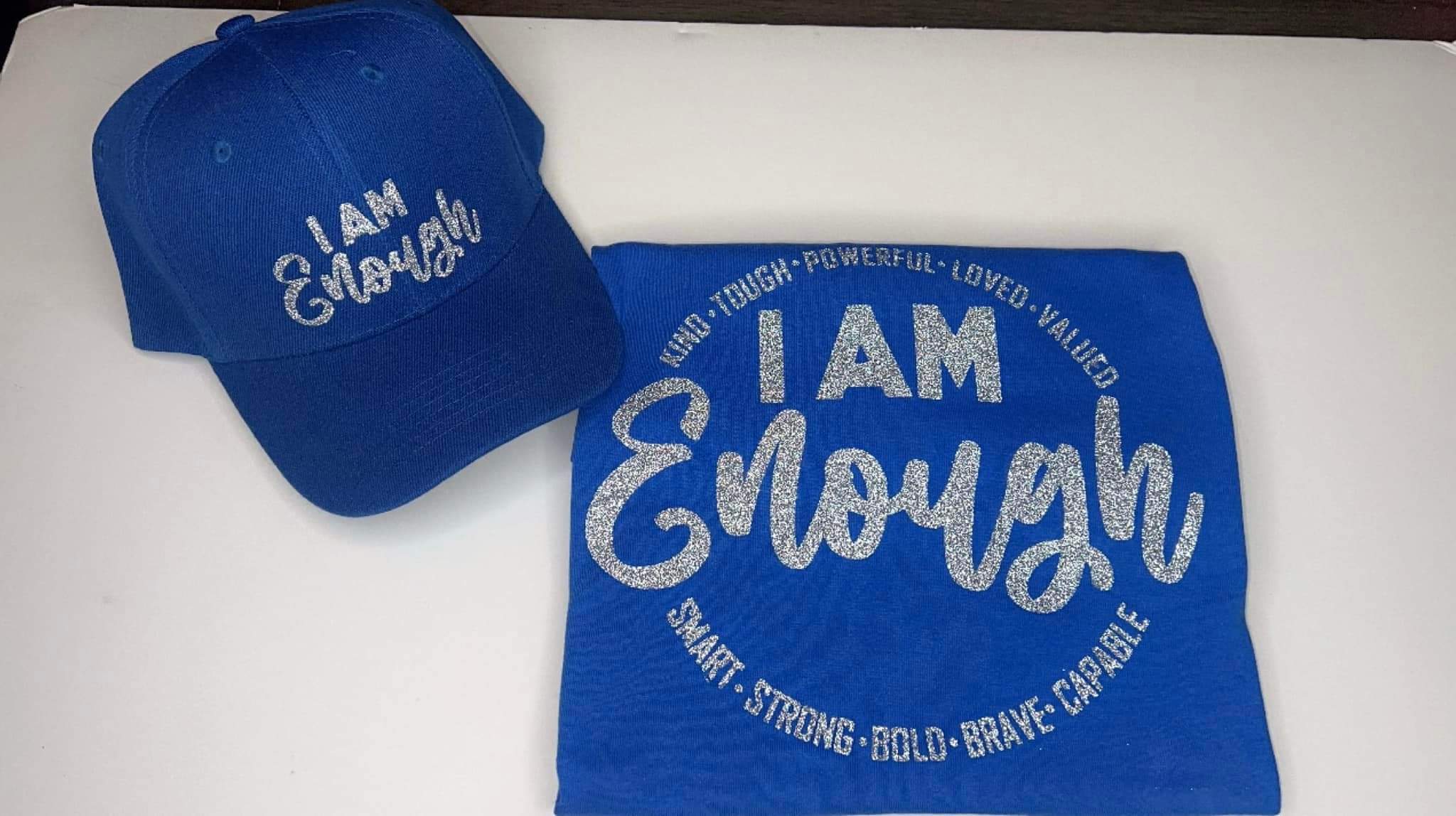 I'm Enough baseball cap and t- shirt