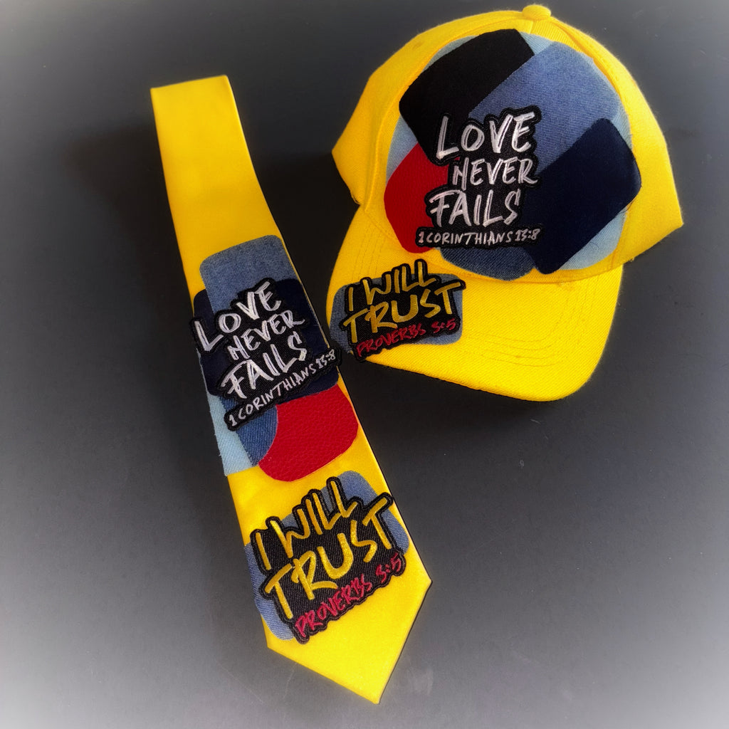 Classic basketball cap and tie